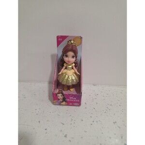 DIsney Princess Mini Belle Poseable 3" Doll Yellow Outfit New